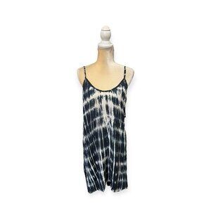 Coline Tie Dye Mini Dress Size S Small Blue